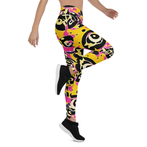 Neon Ink Parade on a Leggings