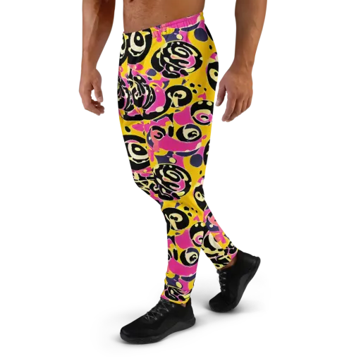 Neon Ink Parade on a Men's Joggers