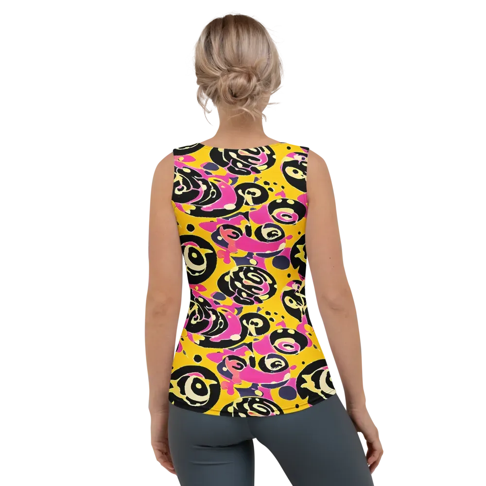 Neon Ink Parade on Women's Tank Top — Back