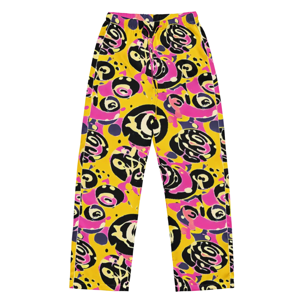 Neon Ink Parade on Women's Pajama Pants — Front