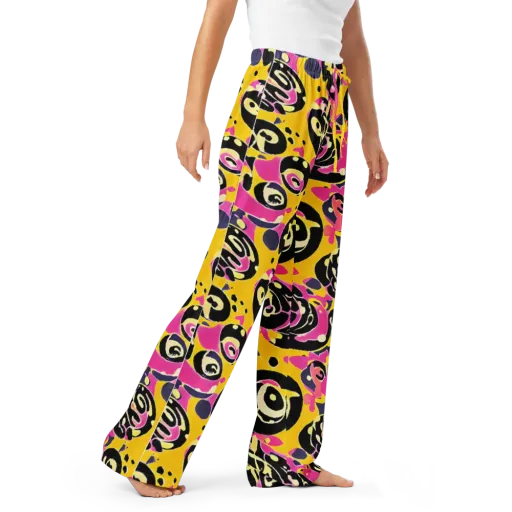 Neon Ink Parade on a Women's Pajama Pants