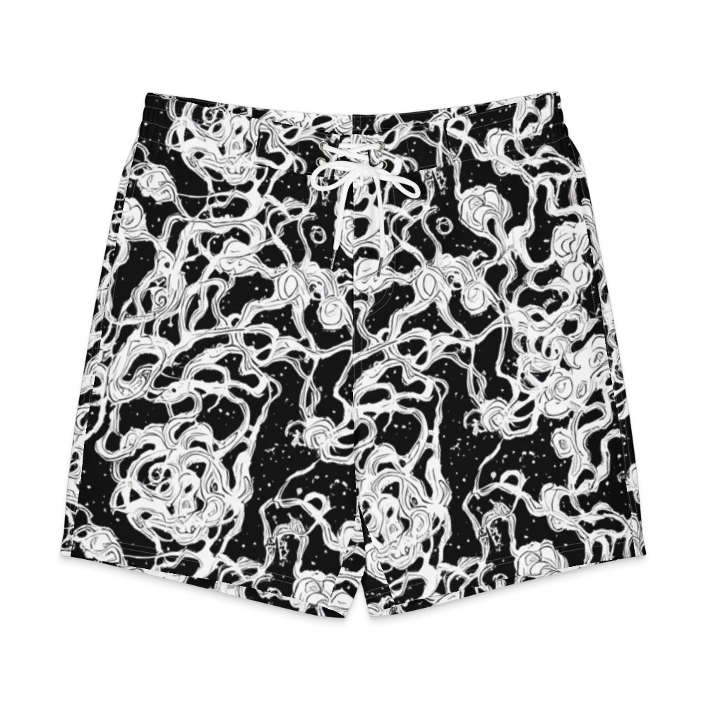 Inkstorm Ribbons on Men's Board Shorts — Front