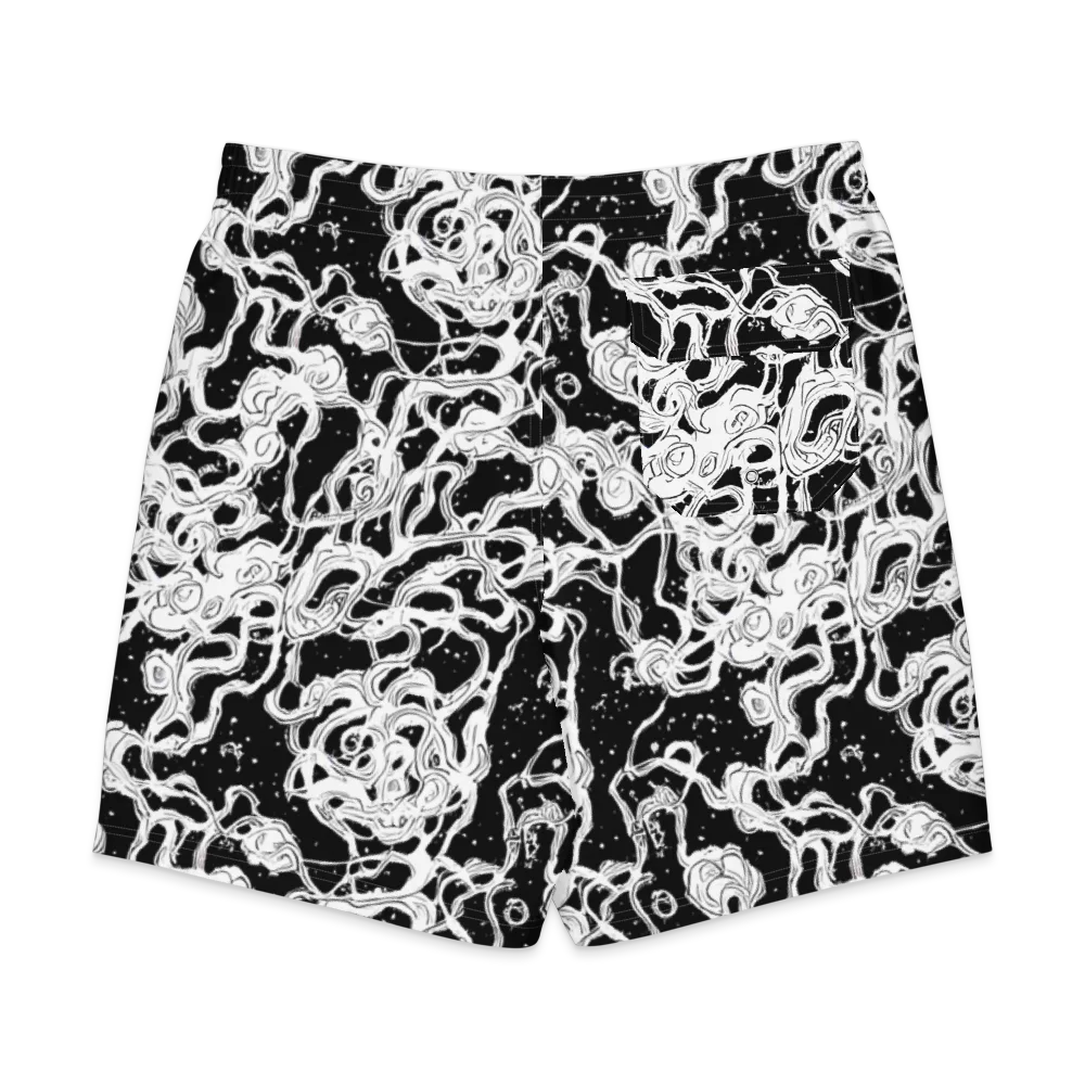 Inkstorm Ribbons on Men's Board Shorts — Back
