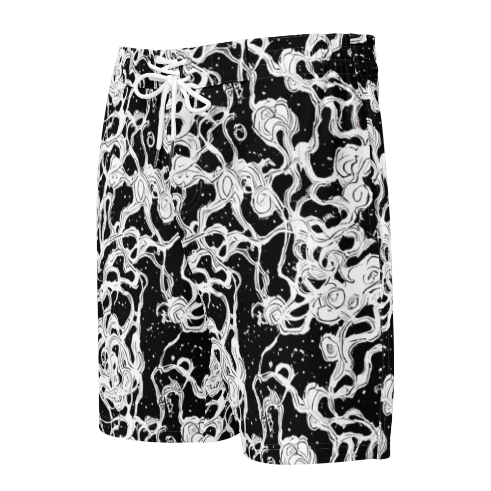 Inkstorm Ribbons on Men's Board Shorts — Front
