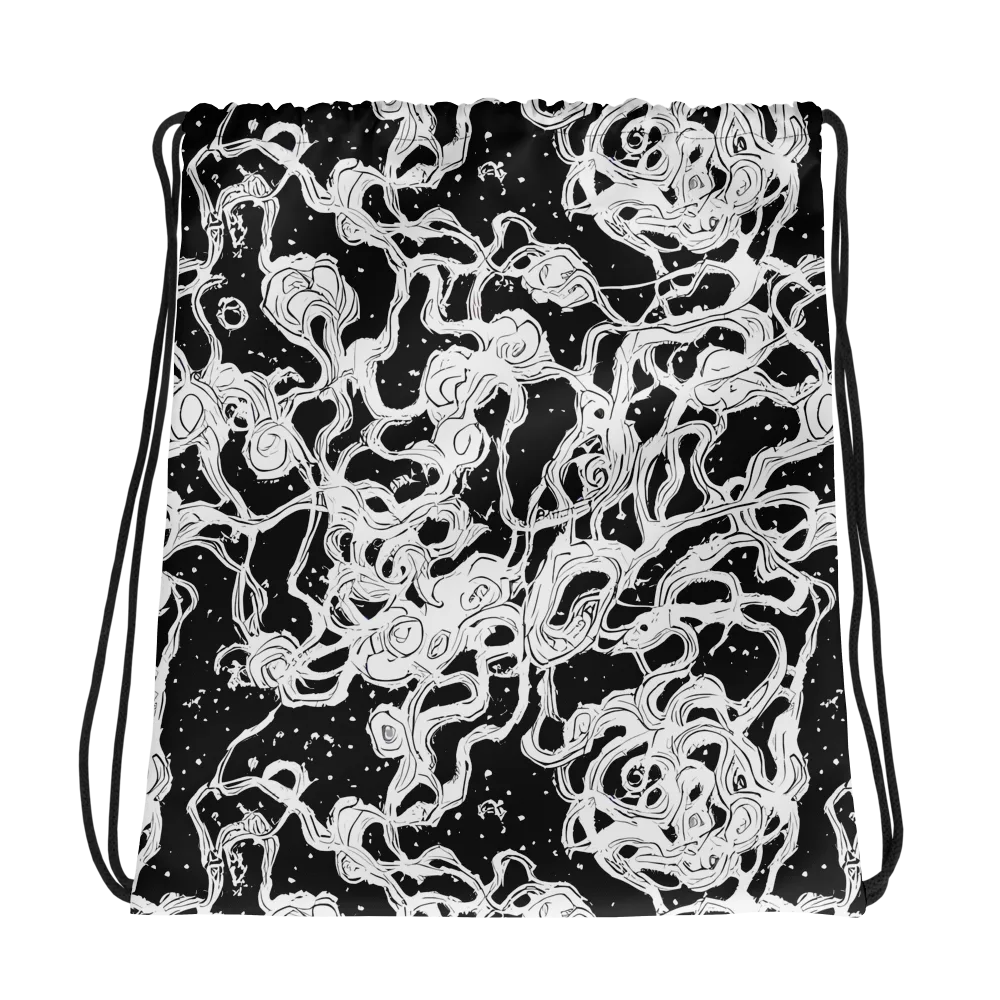 Inkstorm Ribbons on Drawstring Bag — Photo