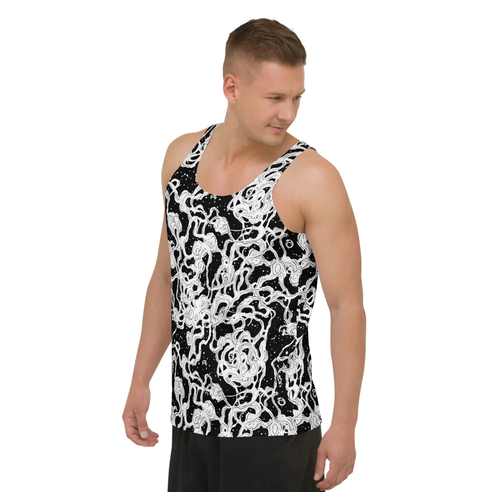 Inkstorm Ribbons on Men's Tank Top — Left Front