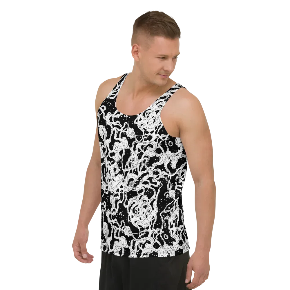 Inkstorm Ribbons on Men's Tank Top — Left Front
