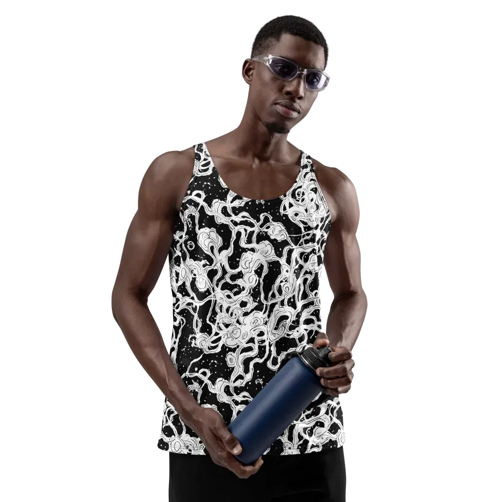Inkstorm Ribbons on Men's Tank Top — Front
