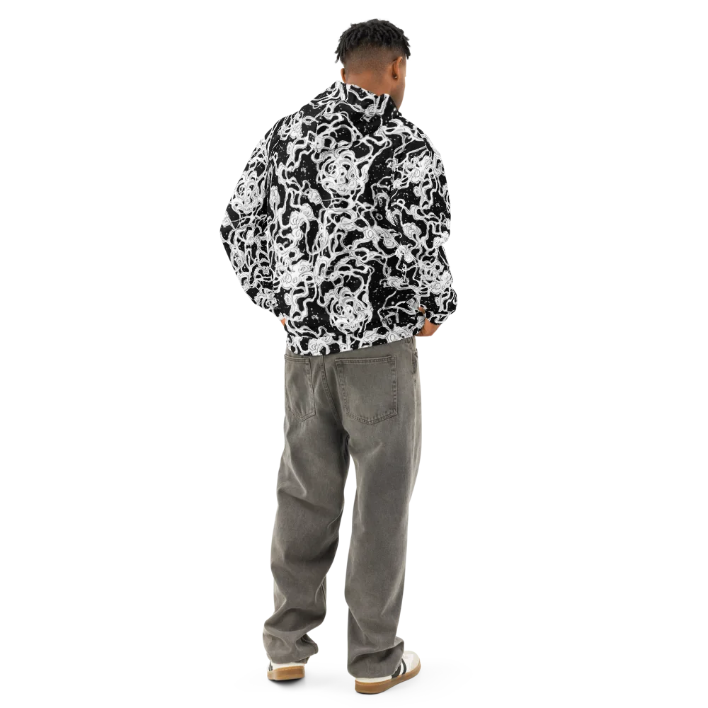 Inkstorm Ribbons on Cotton Hoodie — Back