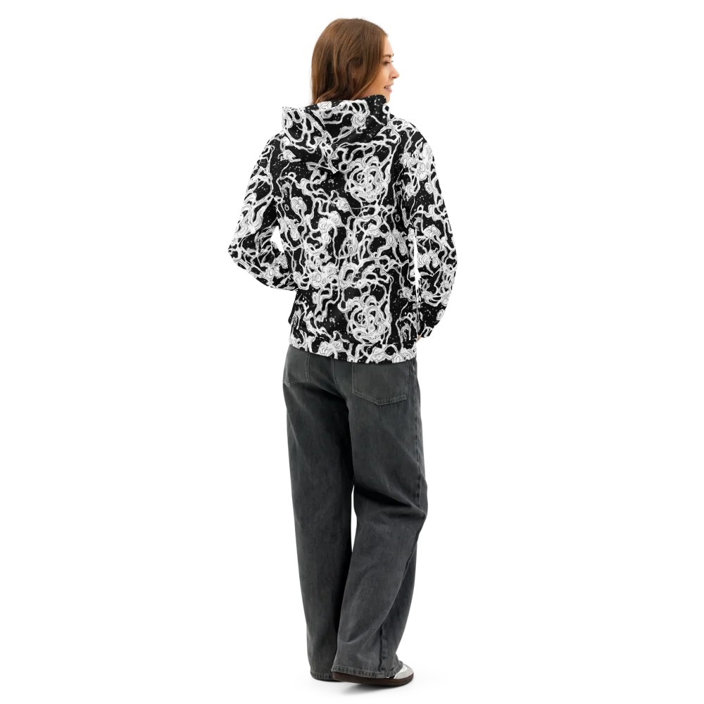 Inkstorm Ribbons on Cotton Hoodie — Back