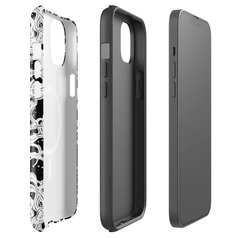 Inkstorm Ribbons on MagSafe Tough Case for iPhone® — Front