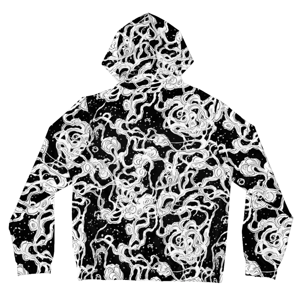 Inkstorm Ribbons on Women's Full-Zip Hoodie — Back