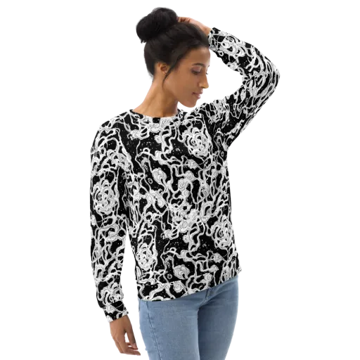 Inkstorm Ribbons on a Sweatshirt