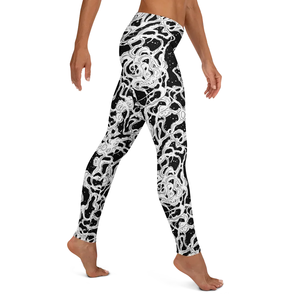Inkstorm Ribbons on Leggings — Right