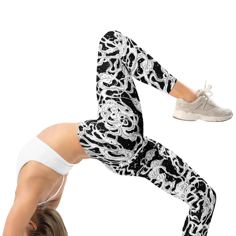 Inkstorm Ribbons on Leggings — Right