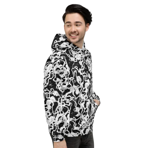 Inkstorm Ribbons on a Hoodie