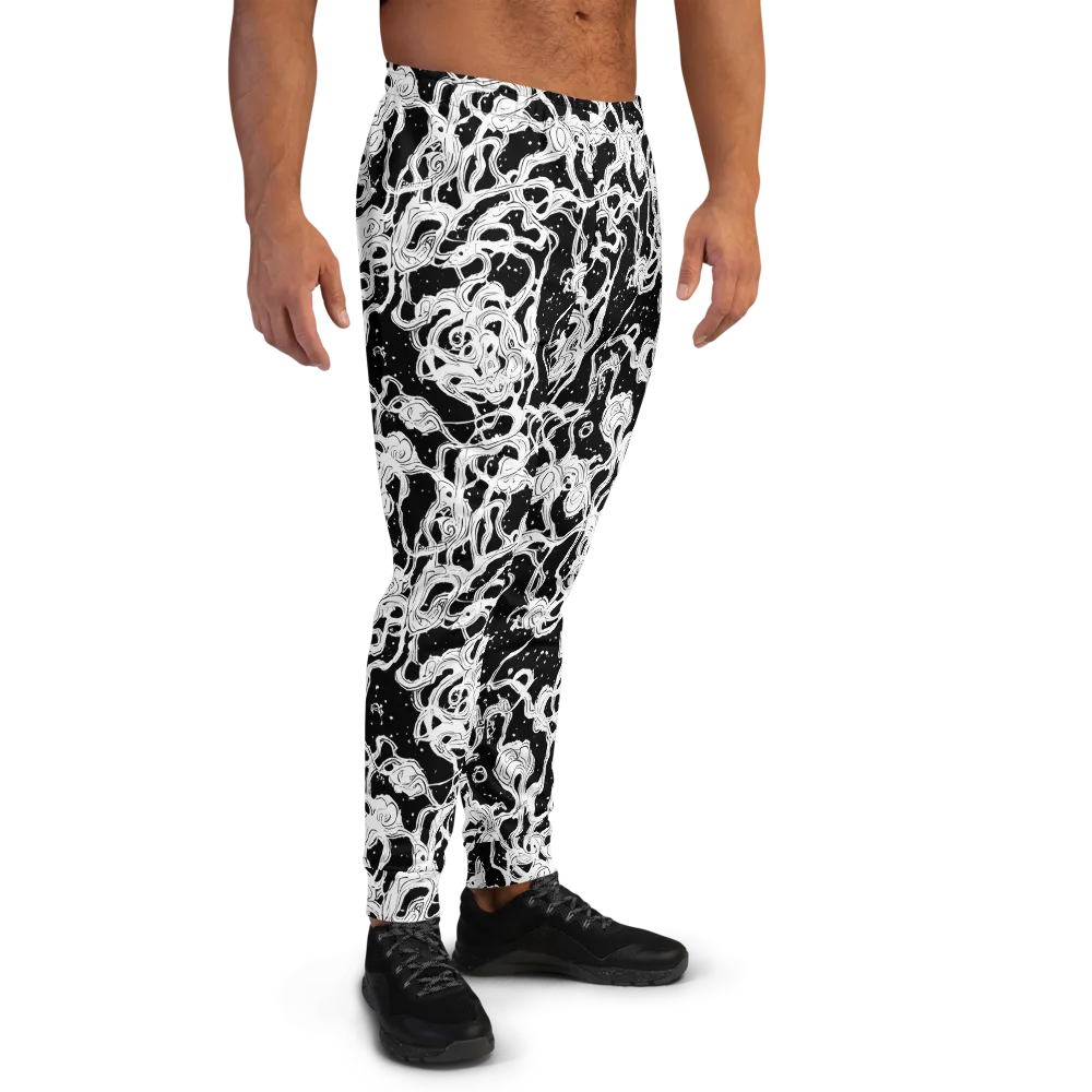 Inkstorm Ribbons on Men's Joggers — Right