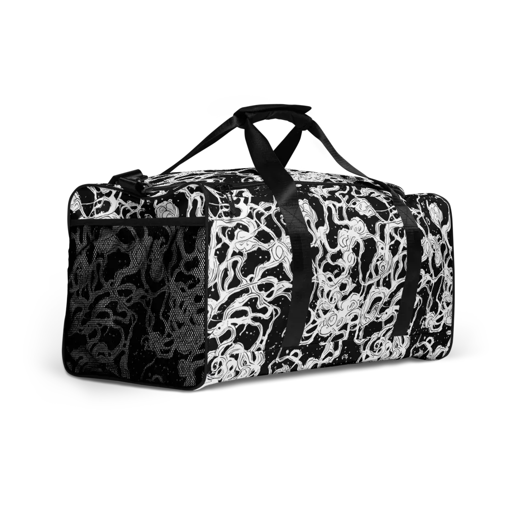Inkstorm Ribbons on Duffle Bag — Right Front