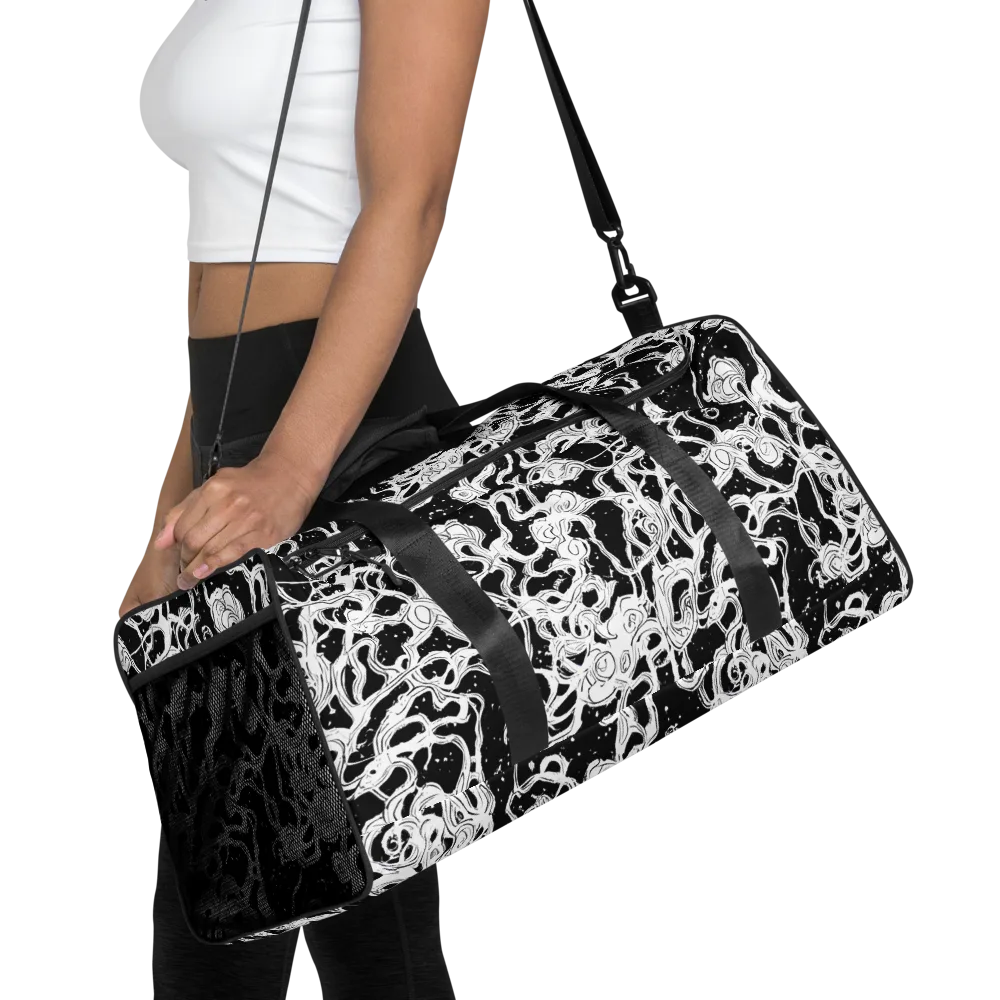 Inkstorm Ribbons on Duffle Bag — Front
