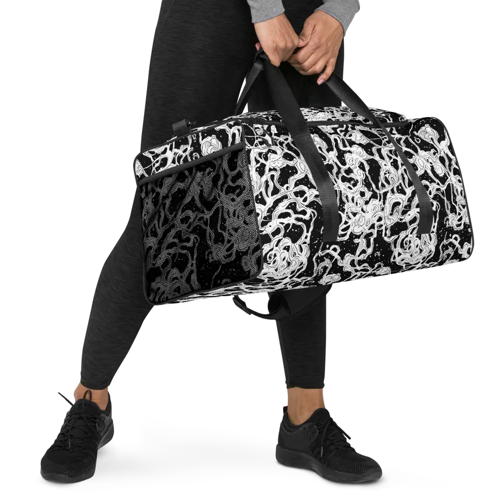 Inkstorm Ribbons on Duffle Bag — Right Front