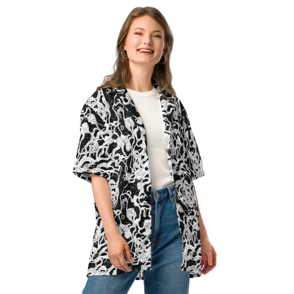 Inkstorm Ribbons on Button Shirt — Front