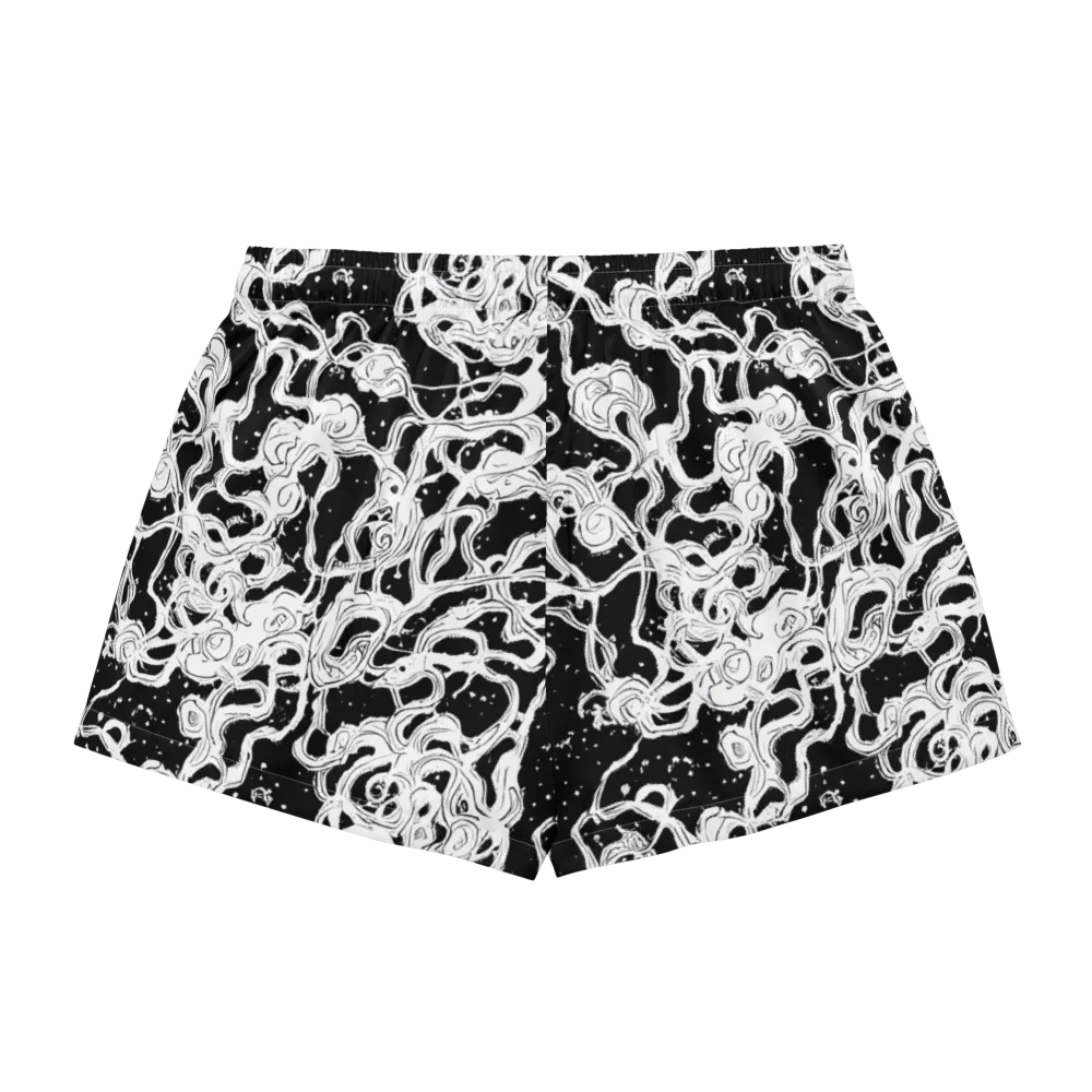 Inkstorm Ribbons on Women's Pajama Shorts — Back