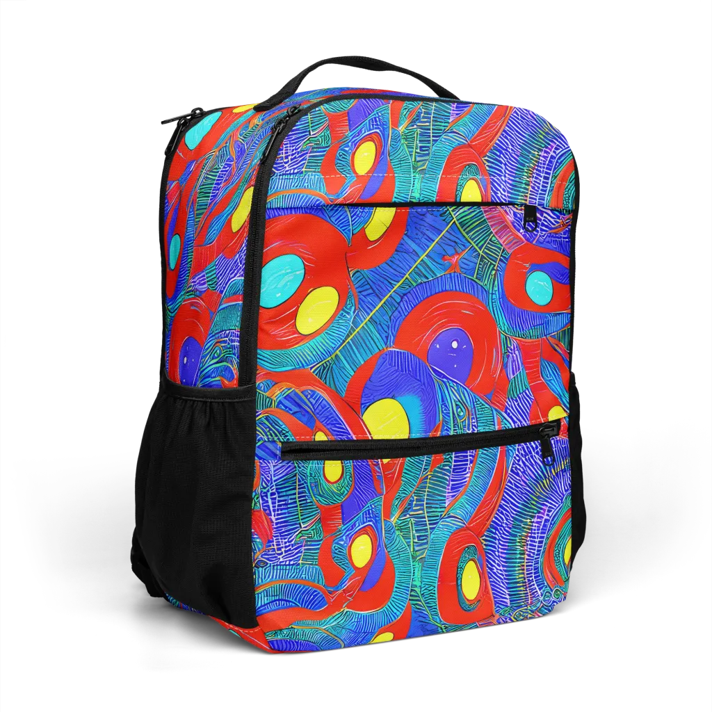 Red Tide Electric on Utility Backpack — Right Front