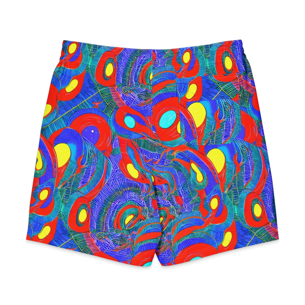 Red Tide Electric on Men's Board Shorts — Back