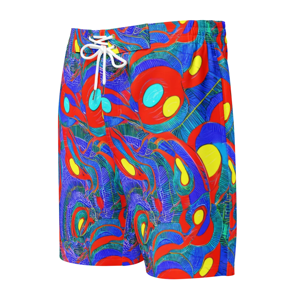 Red Tide Electric on Men's Board Shorts — Front