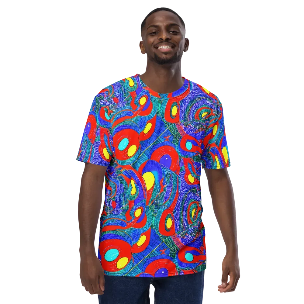 Red Tide Electric on Men's Crew Neck T-Shirt — Front
