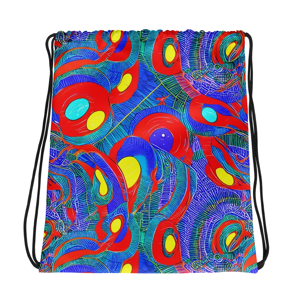 Red Tide Electric on Drawstring Bag — Photo
