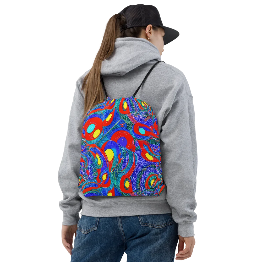 Red Tide Electric on Drawstring Bag — Front