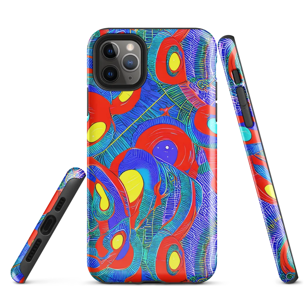 Red Tide Electric on Tough Case for iPhone® — Front