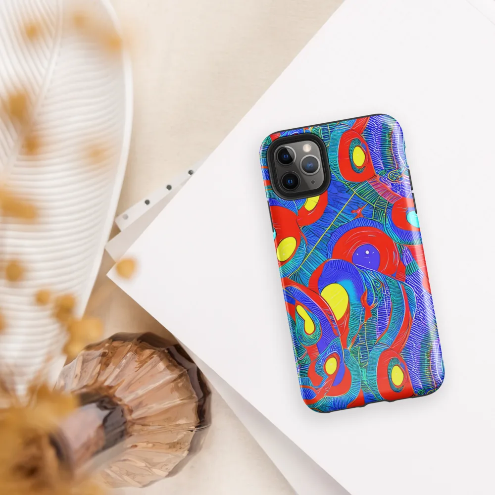Red Tide Electric on Tough Case for iPhone® — Front