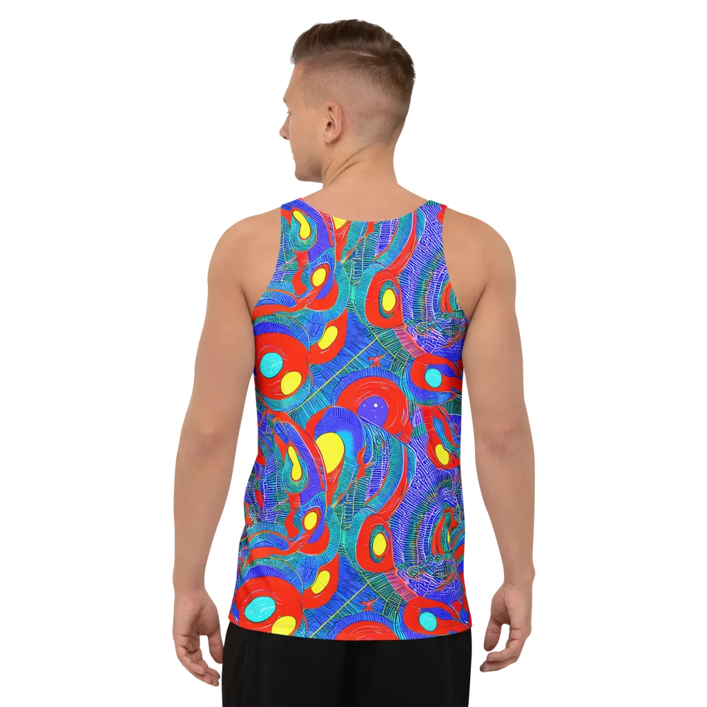 Red Tide Electric on Men's Tank Top — Back