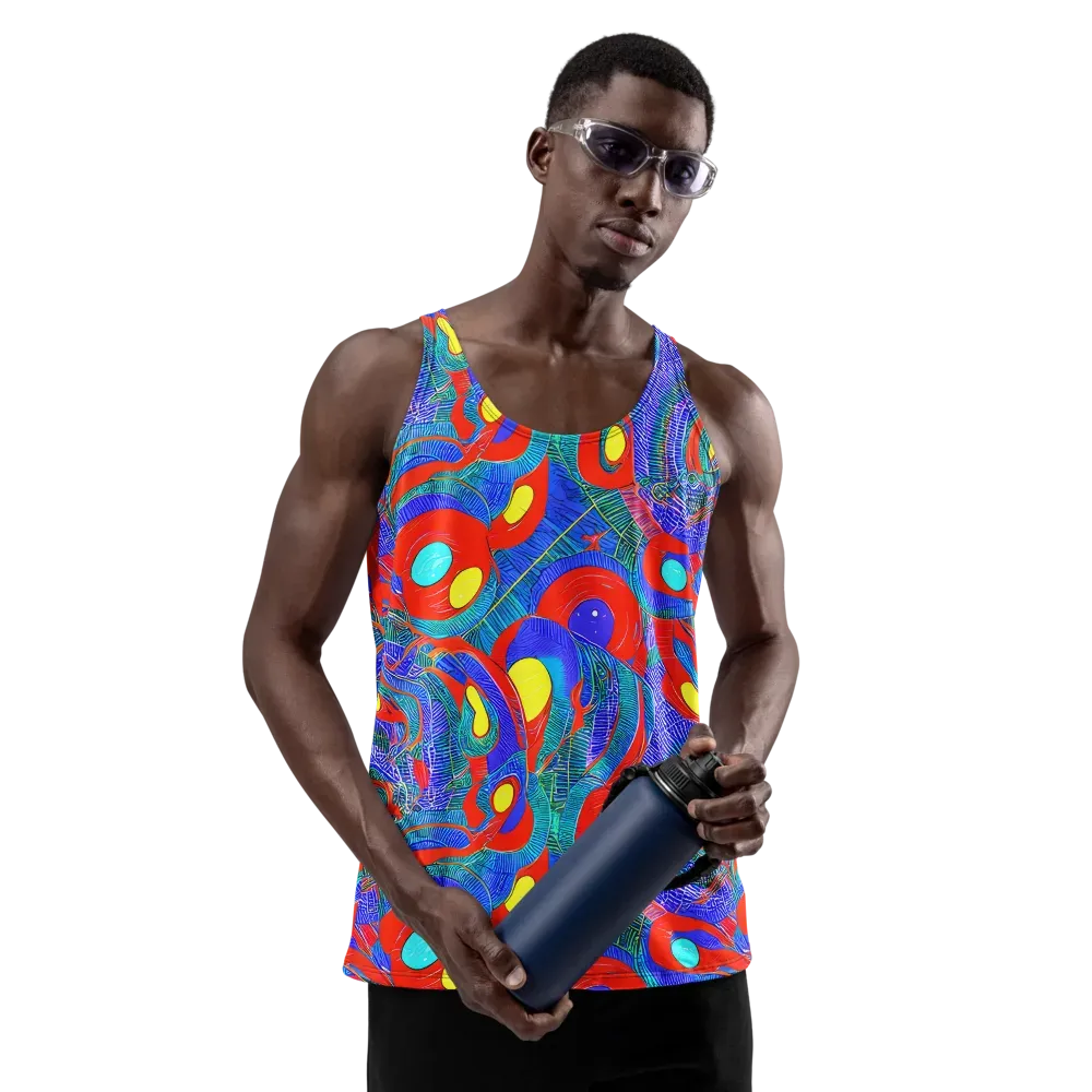 Red Tide Electric on Men's Tank Top — Front