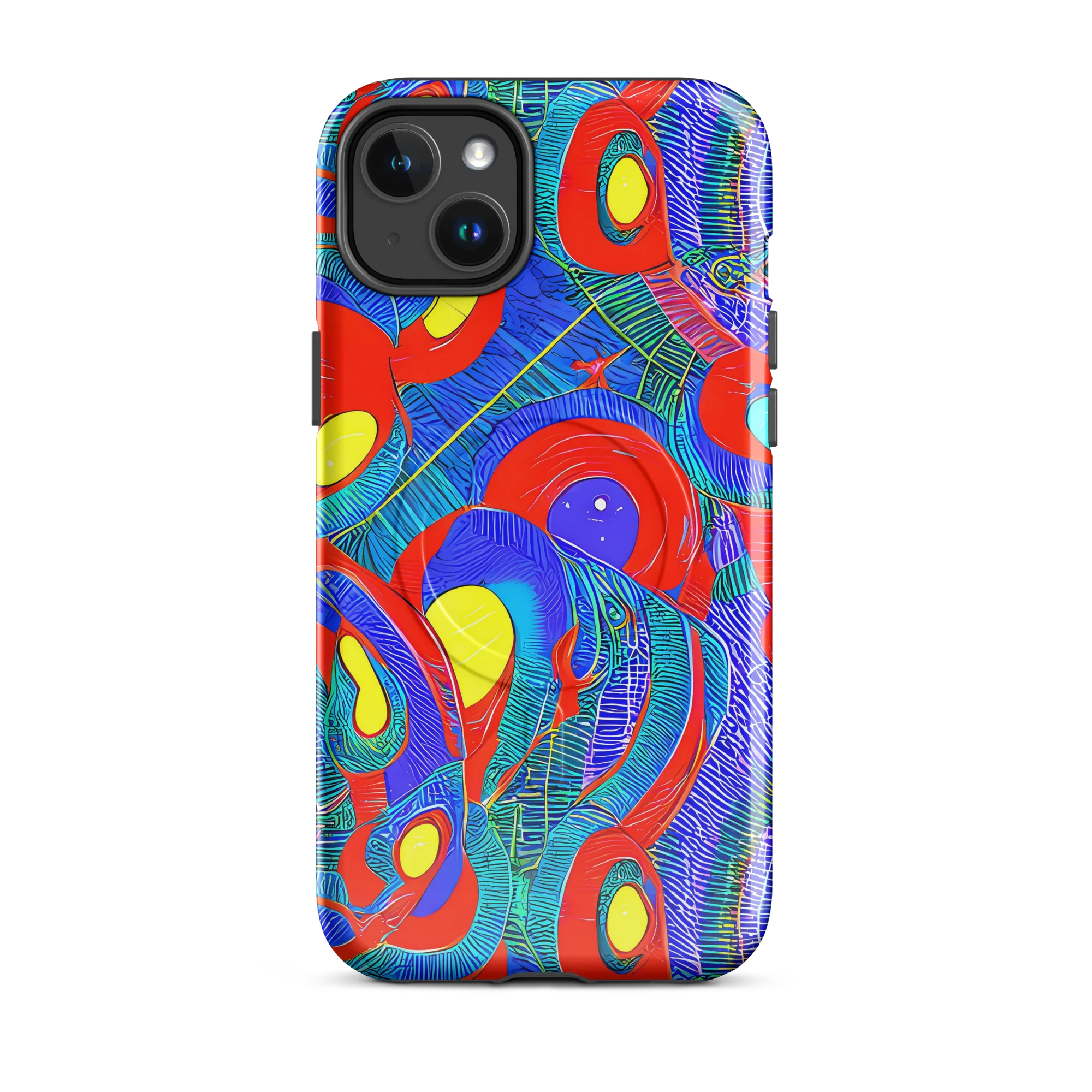 Red Tide Electric on MagSafe Tough Case for iPhone® — Front