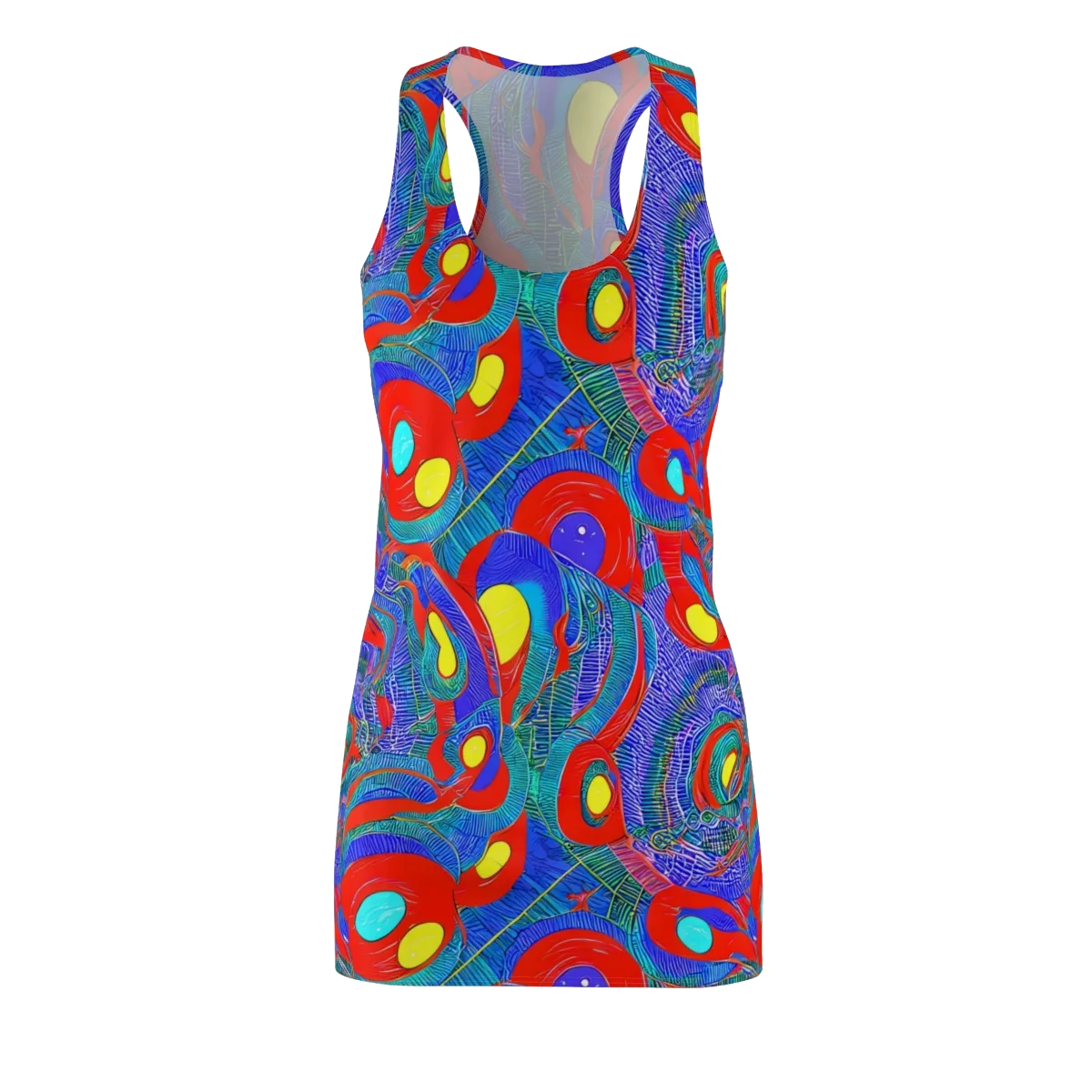 Red Tide Electric on Racerback Dress — Front