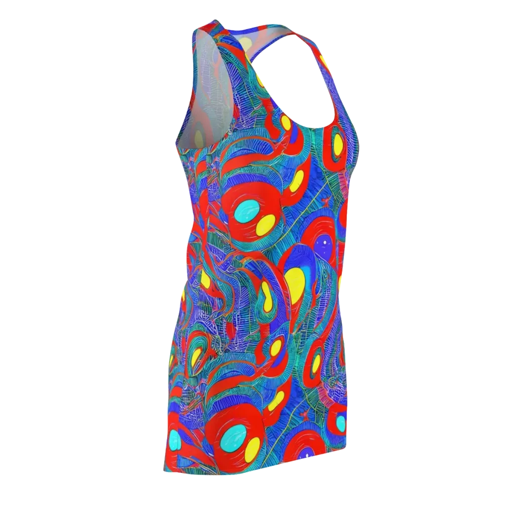 Red Tide Electric on Racerback Dress — Front Side