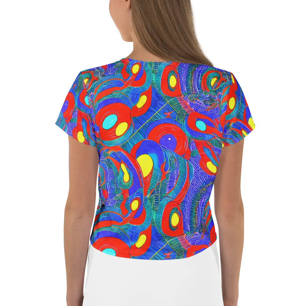 Red Tide Electric on Crop Tee — Back