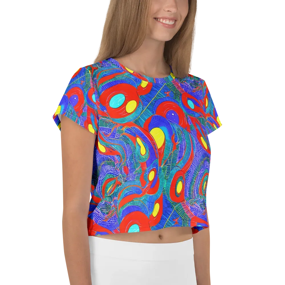 Red Tide Electric on Crop Tee — Right