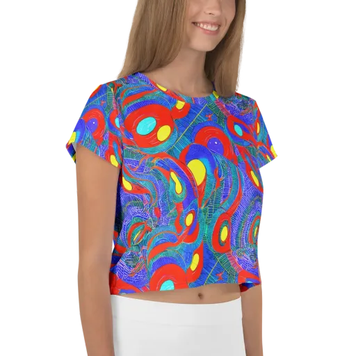 Red Tide Electric on a Crop Tee