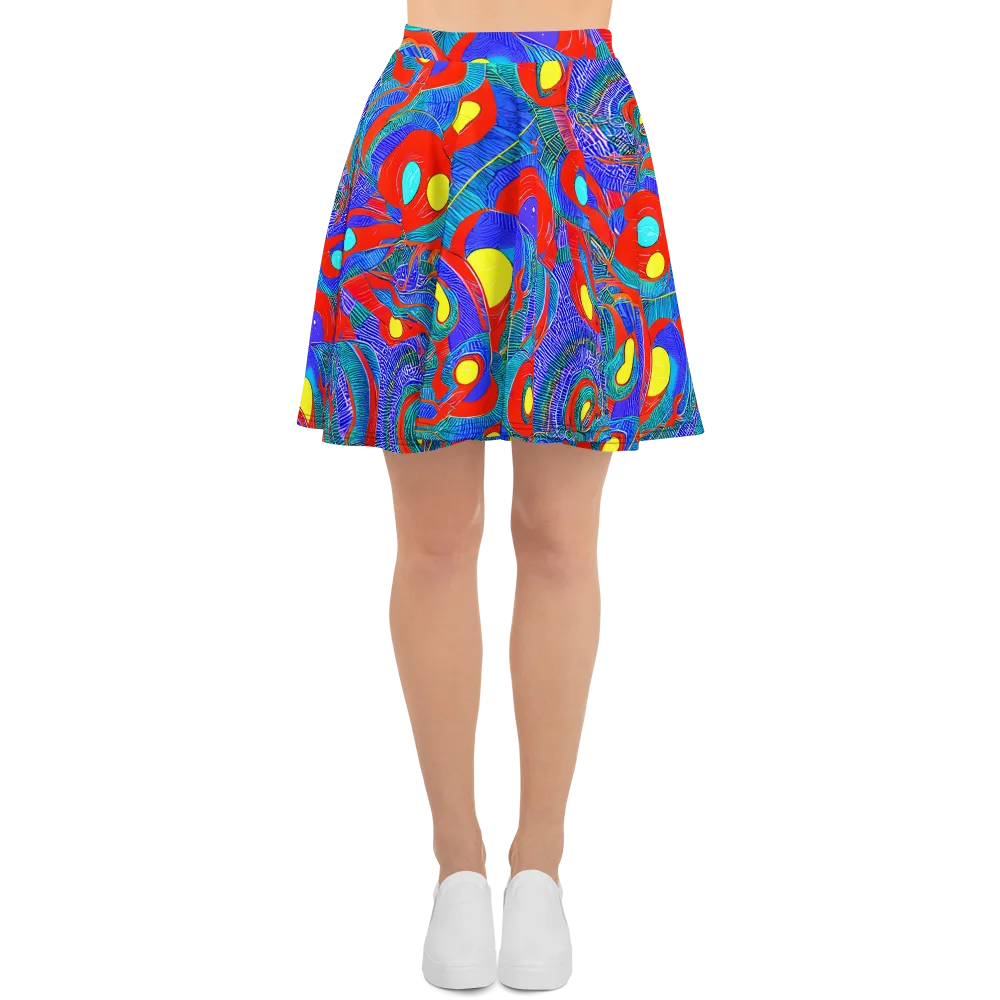 Red Tide Electric on Skater Skirt — Front