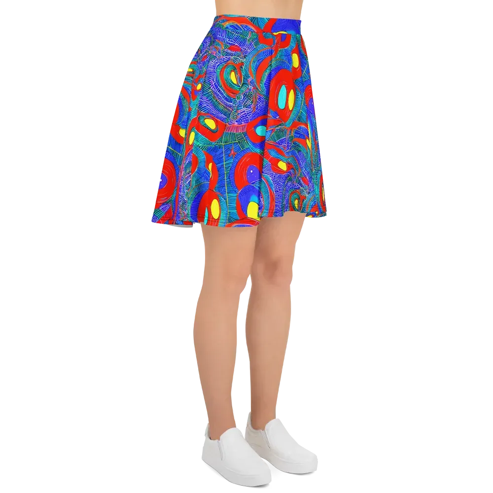 Red Tide Electric on Skater Skirt — Right