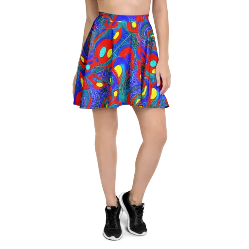 Red Tide Electric on a Skater Skirt