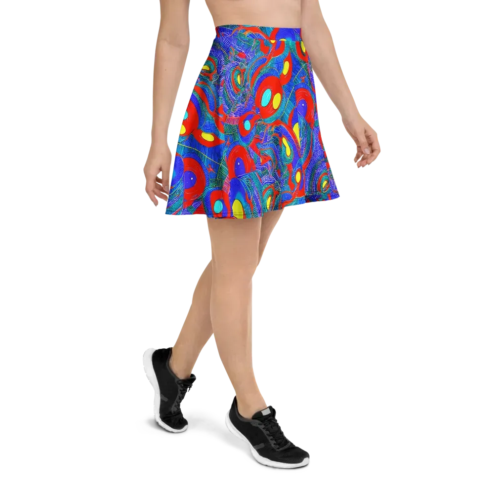 Red Tide Electric on Skater Skirt — Right