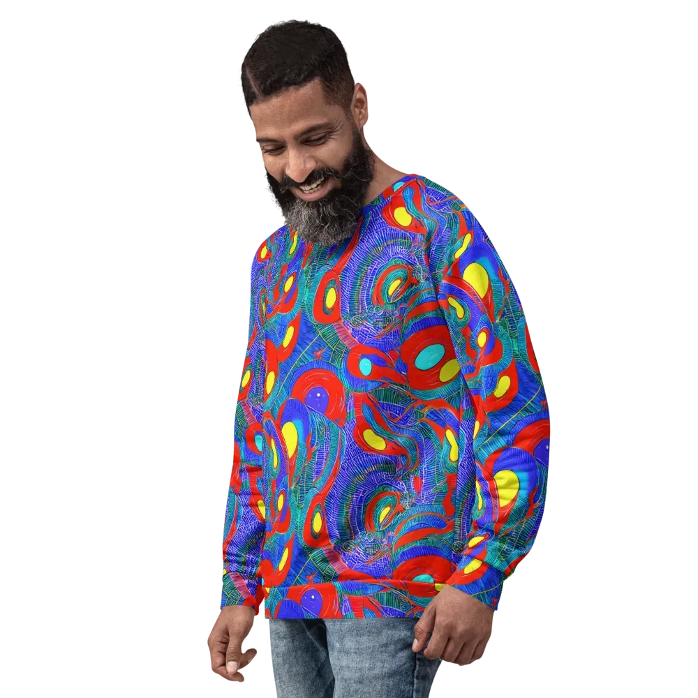 Red Tide Electric on Sweatshirt — Left Front
