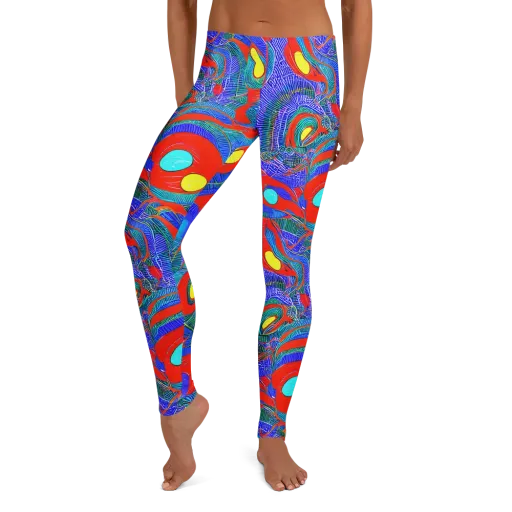 Red Tide Electric on a Leggings