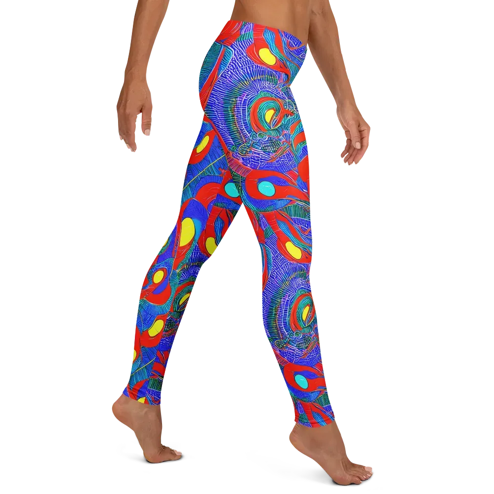 Red Tide Electric on Leggings — Right