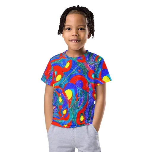 Red Tide Electric on a Kids Crew Neck T-Shirt